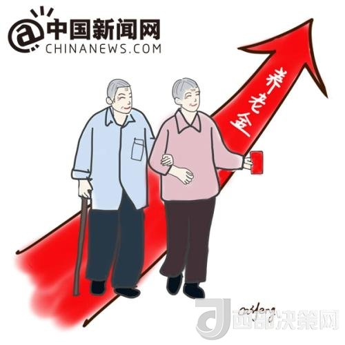 漫畫：養(yǎng)老金迎“14連漲”。 作者：王珊珊